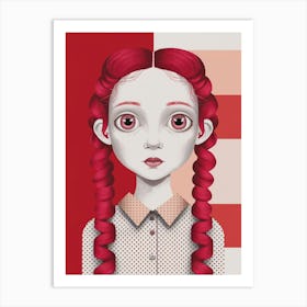 Red Haired Girl 2 Art Print