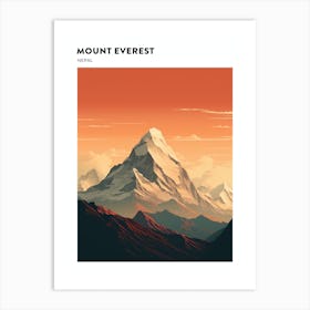 Mount Everest 1 Hiking Trail Landscape Poster Art Print