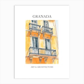 Granada Travel And Architecture Poster 1 Art Print