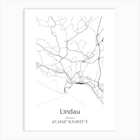 Lindau,Germany Minimalist Map Poster