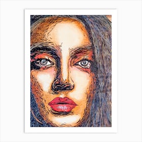 Face Of A Woman Art Print