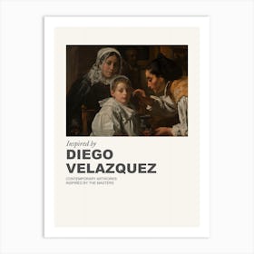 Museum Poster Inspired By Diego Velazquez 3 Art Print