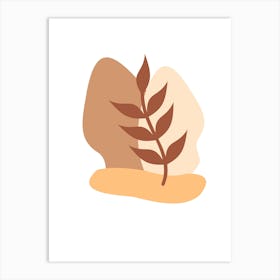 Vector Illustration Of A Leaf Art Print