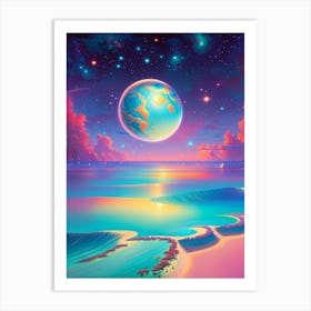 Fantasy Galaxy Ocean 11 Art Print