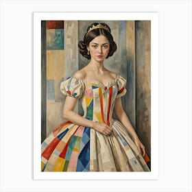 Lady In A Dress no1 Art Print