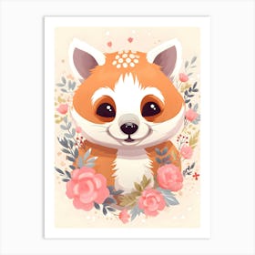 Cute Red Panda Art Print