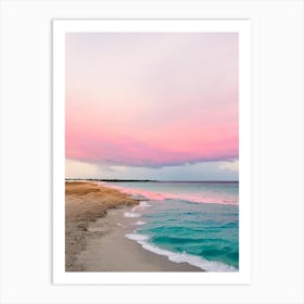 Bantayan Island Beach, Philippines Pink Photography 2 Art Print