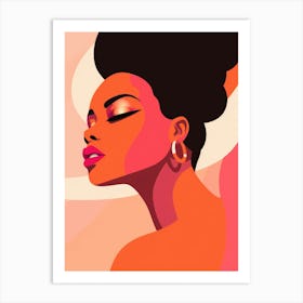 Portrait Of African American Woman 4 Art Print