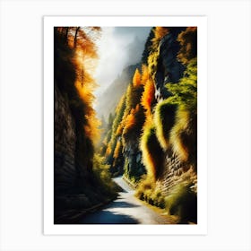 Autumn Road 21 Art Print