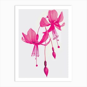 Hot Pink Fuchsia 1 Art Print