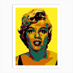Marilyn Monroe in Pop Art Illustration 2 Art Print