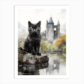 Irish Cats in Watercolor 10 Art Print