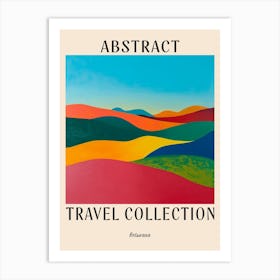 Abstract Travel Collection Poster Botswana 4 Art Print