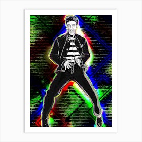 Elvis Presley Cartoon Art Art Print