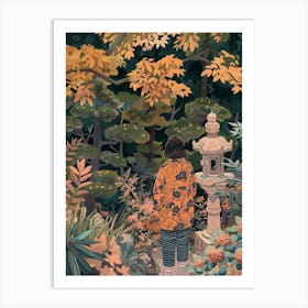 In The Garden Hamarikyu Gardens Japan 2 Art Print