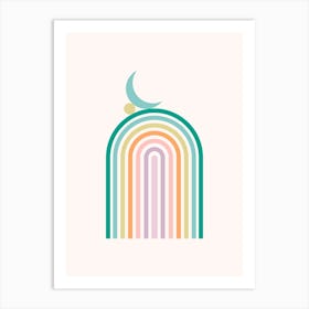 Rainbow Balance Pastel Art Print