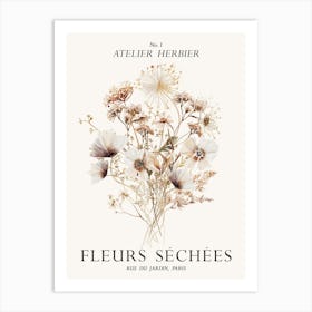 Fleurs Sechees - Dried Flowers Art Print