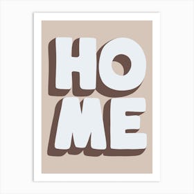 Home Word Art Neutral Art Print