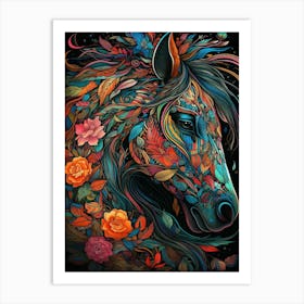 Colorful Horse 6 Art Print