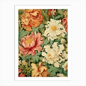 Floral Wallpaper 41 Art Print