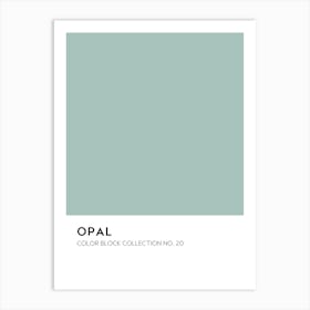 Opal Color Block Collection Art Print