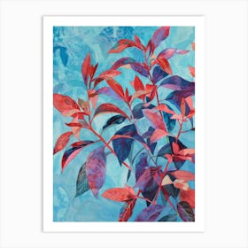 Red Leaves Art Print