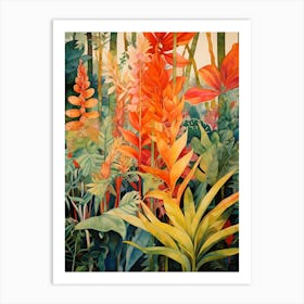 Tropical Plant Painting Wax Plant Art Print