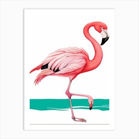 Flamingo Canvas Print Art Print