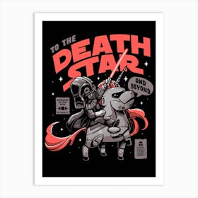 To The Death Star Art Print