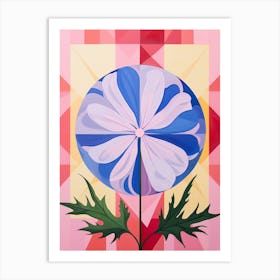 Phlox 1 Hilma Af Klint Inspired Pastel Flower Painting Art Print