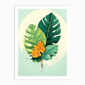 Tropical Leaves 14 Art Print