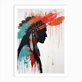 Hopi Horizons In Abstract Art ! Native American Art Art Print