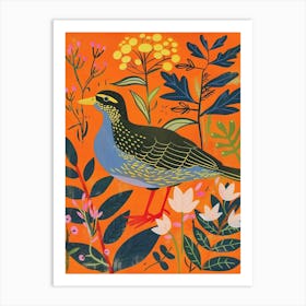 Spring Birds Coot 1 Art Print