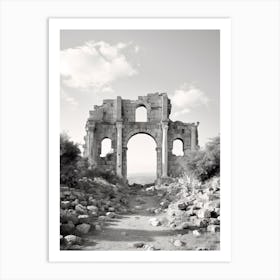 Byblos, Lebanon, Black And White Photography 3 Art Print