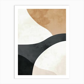 Balance In Beige Minimalist Style Art Print