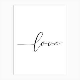 Love Calligraphy Art Print