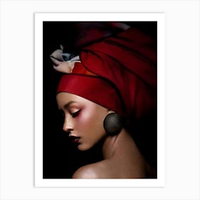 Portrait Of African Woman 4 Art Print