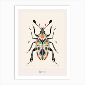 Colourful Insect Illustration Beetle 23 Poster Art Print