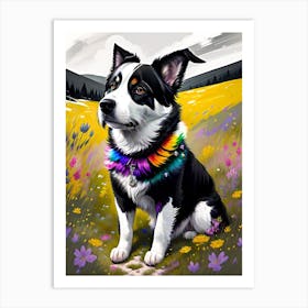 Rainbow Dog 6 Art Print