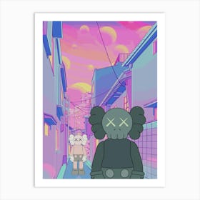 Kwaik kaws 1 Art Print