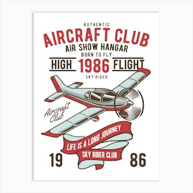 Aircraft Club 2 Art Print