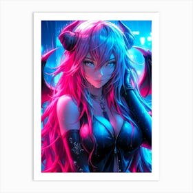 Demon Girl Art Print