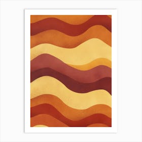 Abstract Wavy Pattern 13 Art Print