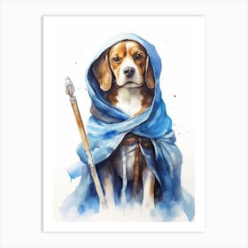 Beagle Dog As A Jedi 2 Art Print