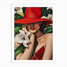 Red Hat Art Print