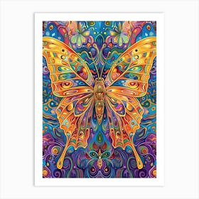 Butterfly Psychedelic Art Print