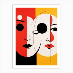 'Two Faces' 1 Art Print