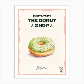 Pistachio Donut The Donut Shop 1 Art Print