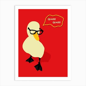 Dapper Duck Art Print