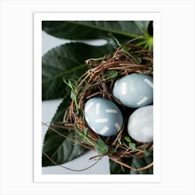 Easter Eggs In A Nest 13 Art Print